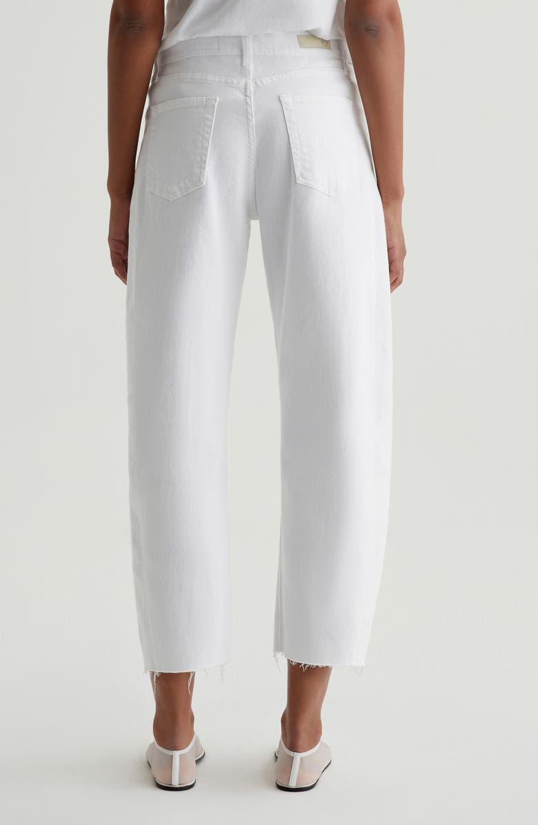 AG Hattie Raw Hem High Waist Ankle Barrel Leg Jeans, Alternate, color,