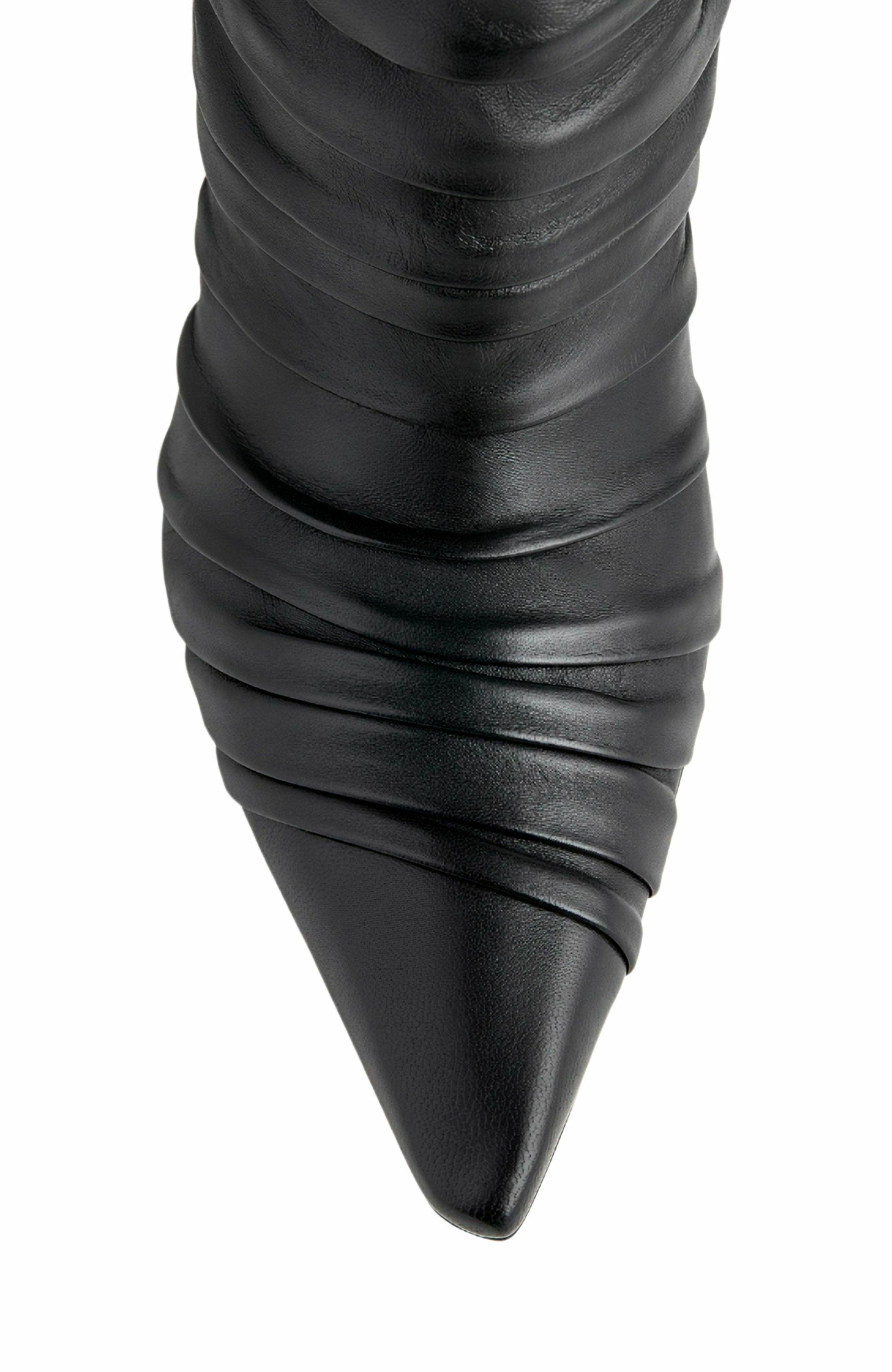 Neil J. Rodgers Plisse Ankle Boot, Alternate, color, Black Nappa