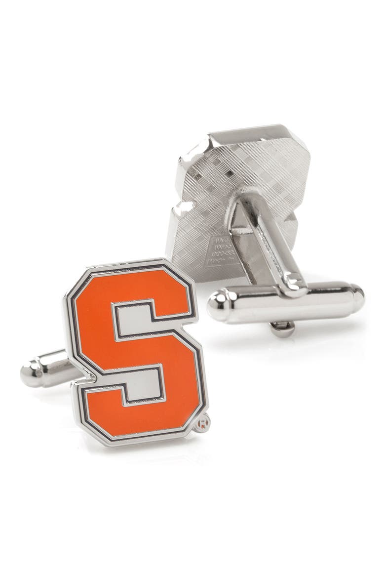 NCAA Collegiate Syracuse University Orange Cuff Links, Alternate, color, SYRACUSE UNIV PRIMARY S LOGO