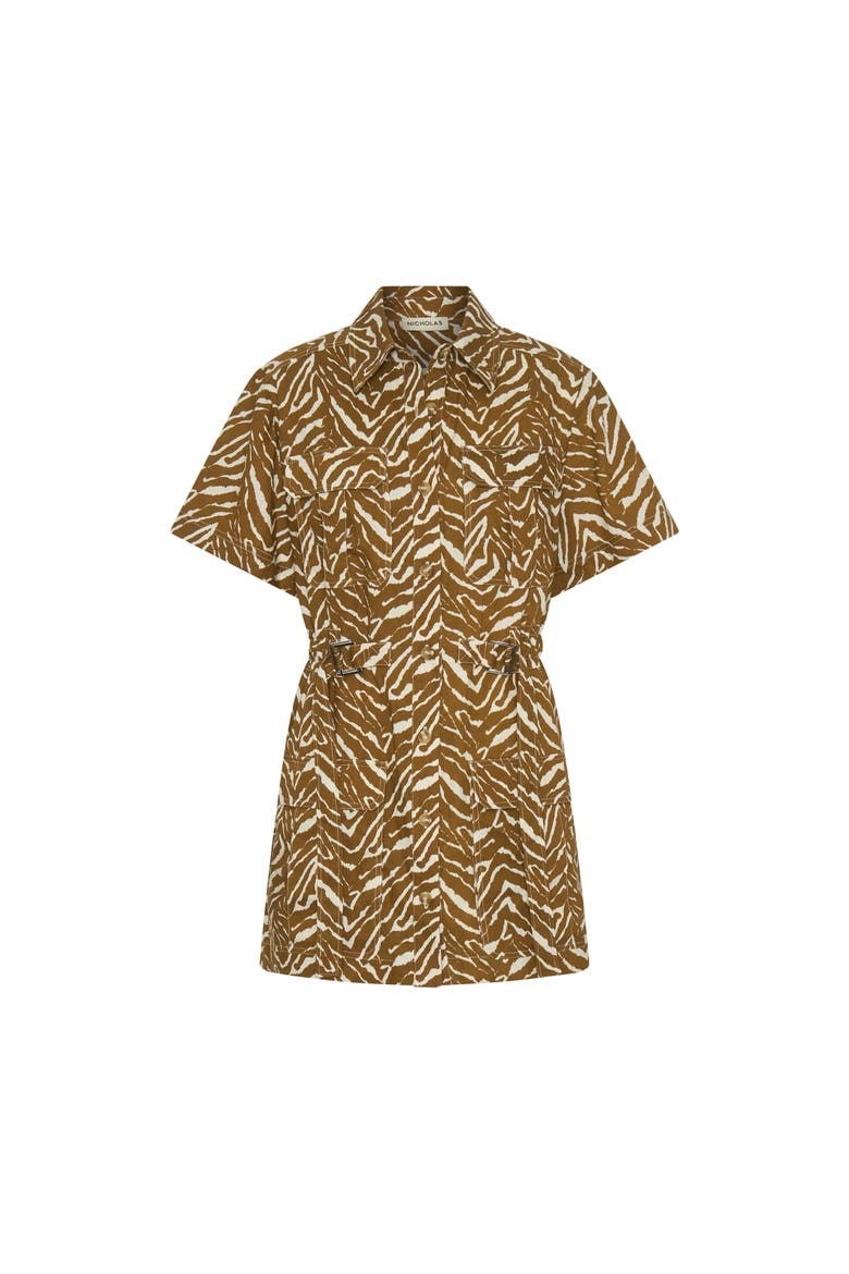 Rianne Print Dress, Alternate, color, ABSTRACT ZEBRA