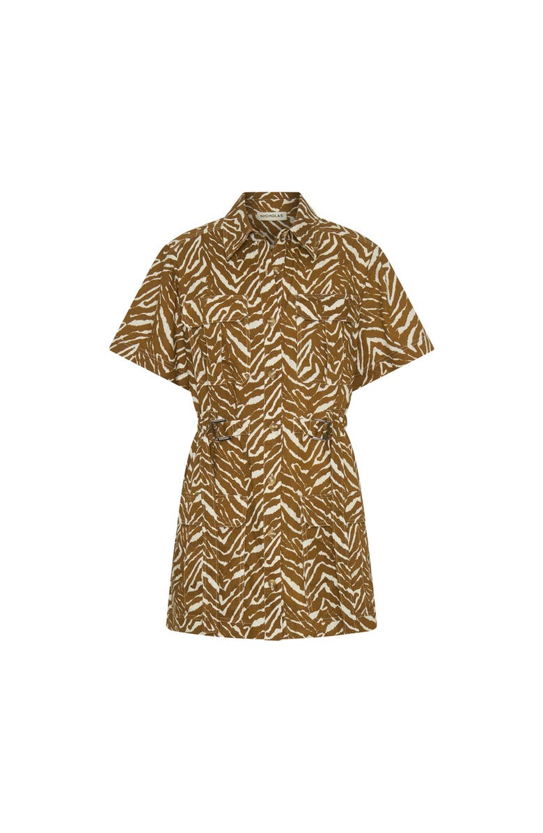 NICHOLAS Rianne Print Dress, Alternate, color, Abstract Zebra
