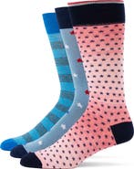 Lorenzo Uomo 3-Pack Assorted Dress Socks