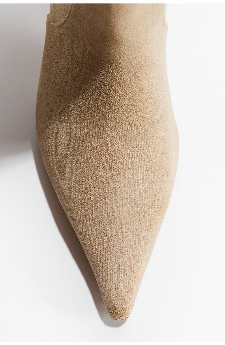 H&M Knee-high Boots, Alternate, color, Beige