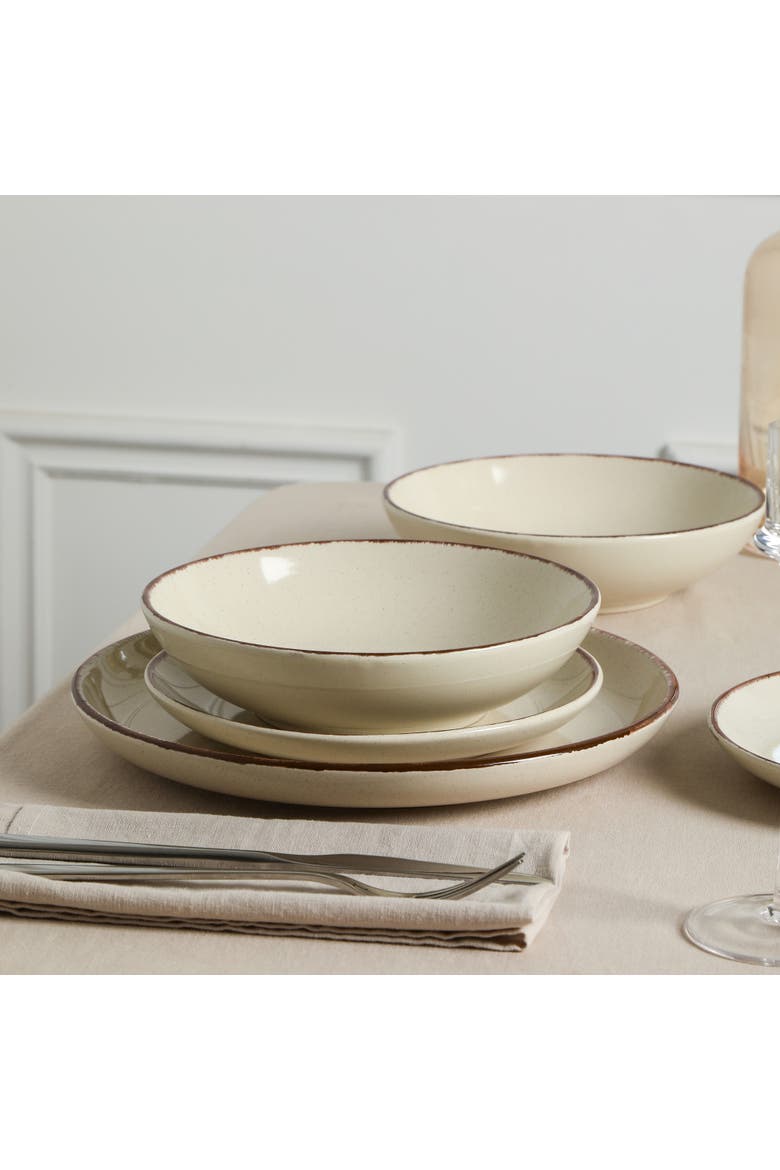 Heath Stoneware 24-Piece Dinnerware Set, Alternate, color, Coffee