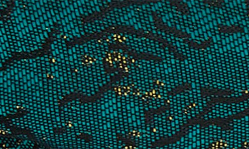 Lele Sadoughi Metallic Knotted Brocade Headband In Green