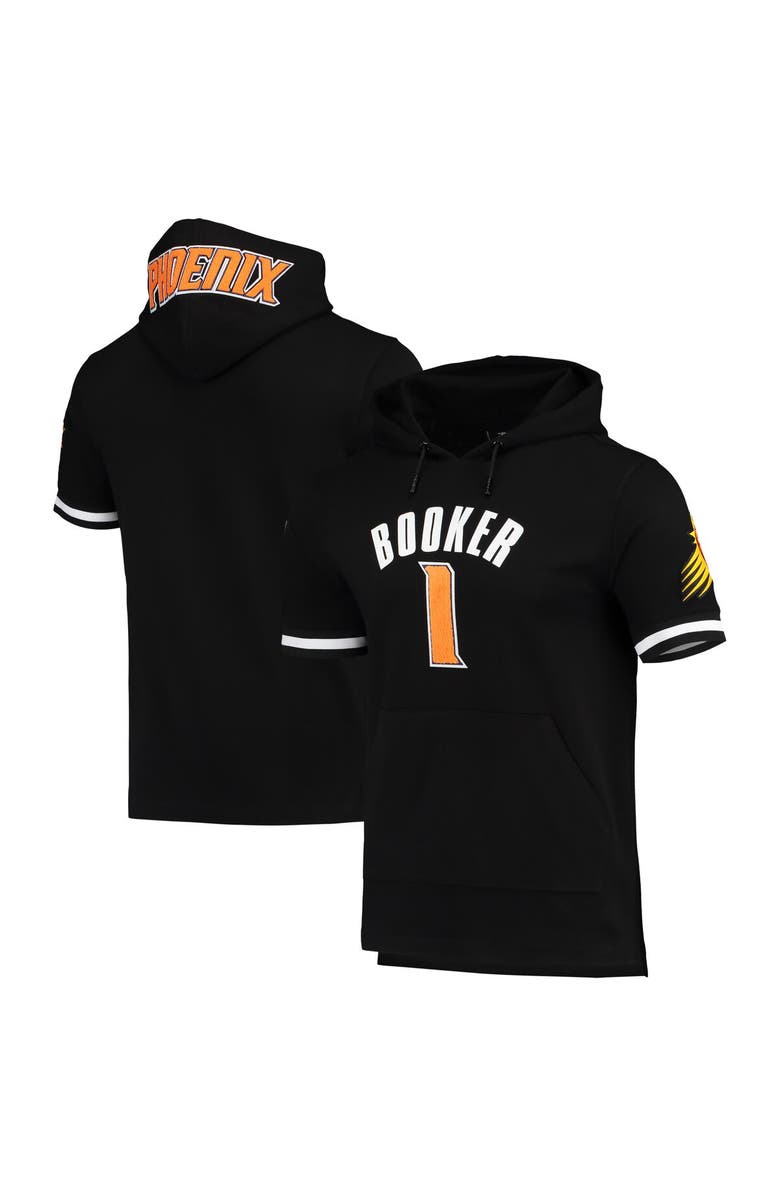 PRO STANDARD Men's Pro Standard Devin Booker Black Phoenix Suns Name & Number Short Sleeve Pullover Hoodie, Main, color, 