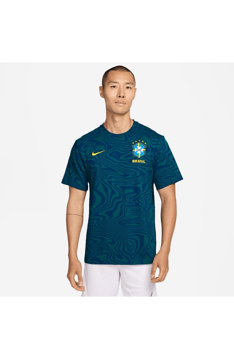 Nike Men's Nike Teal Brazil National Team 2026 Primary Statement Dri-FIT T-Shirt, Main, color, Teal