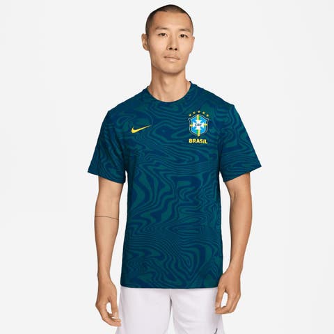 Men's Nike Teal Brazil National Team 2026 Primary Statement Dri-FIT T-Shirt