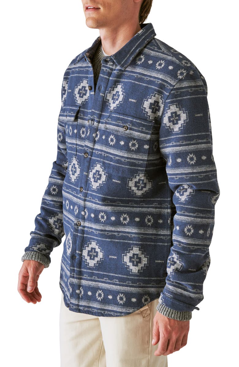 Lucky Brand Jacquard Woven Utility Button-Up Shirt, Alternate, color,