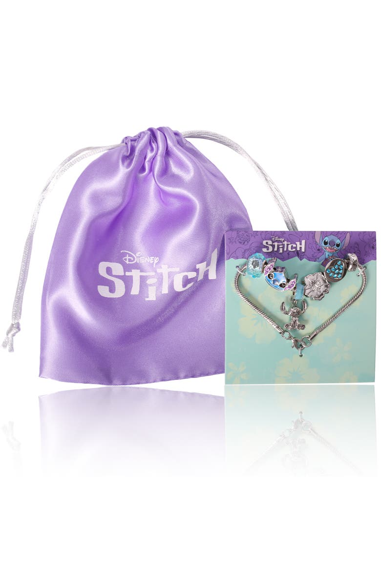 Stitch Fashion Charm Bracelet, 7", Alternate, color, Silver