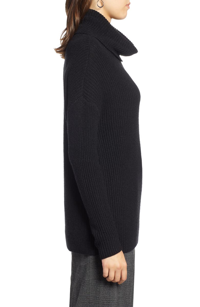 Halogen<sup>®</sup> Oversized Turtleneck Tunic Sweater, Alternate, color,
