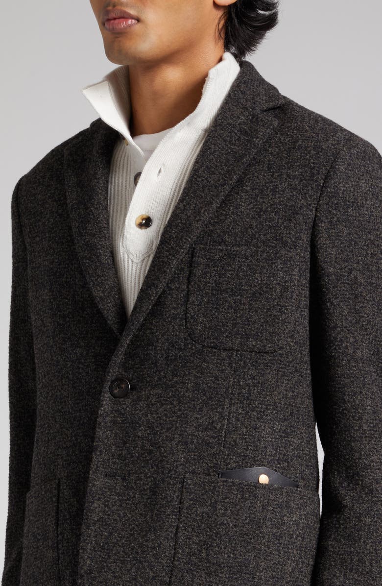 Agnona Wool & Silk Blazer, Alternate, color, 