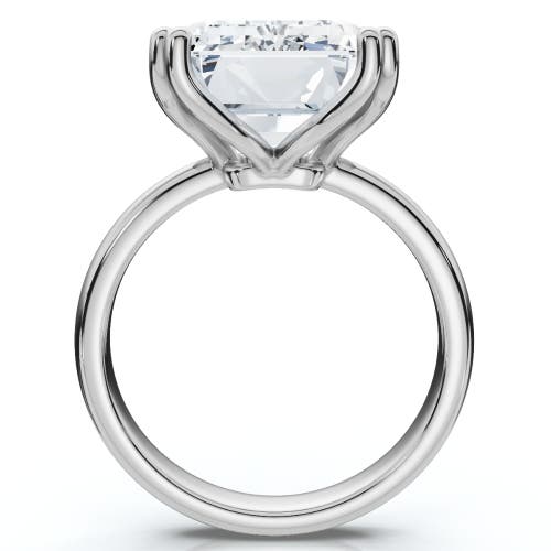 Bliss Diamond Certified 10ct Emerald Cut Diamond Solitaire Engagement Ring 14k Gold Lab Grown In 14k White Gold