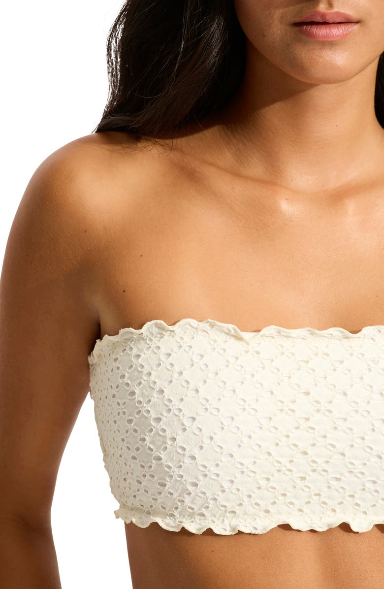 Seafolly Daydreamer Strapless Bikini Top, Alternate, color,