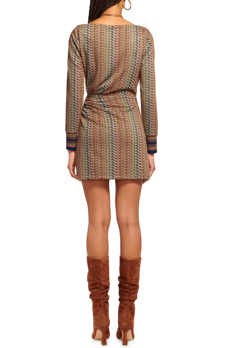 Wheller Long Sleeve Minidress, Alternate, color, WOODROSE MULTI COMBO
