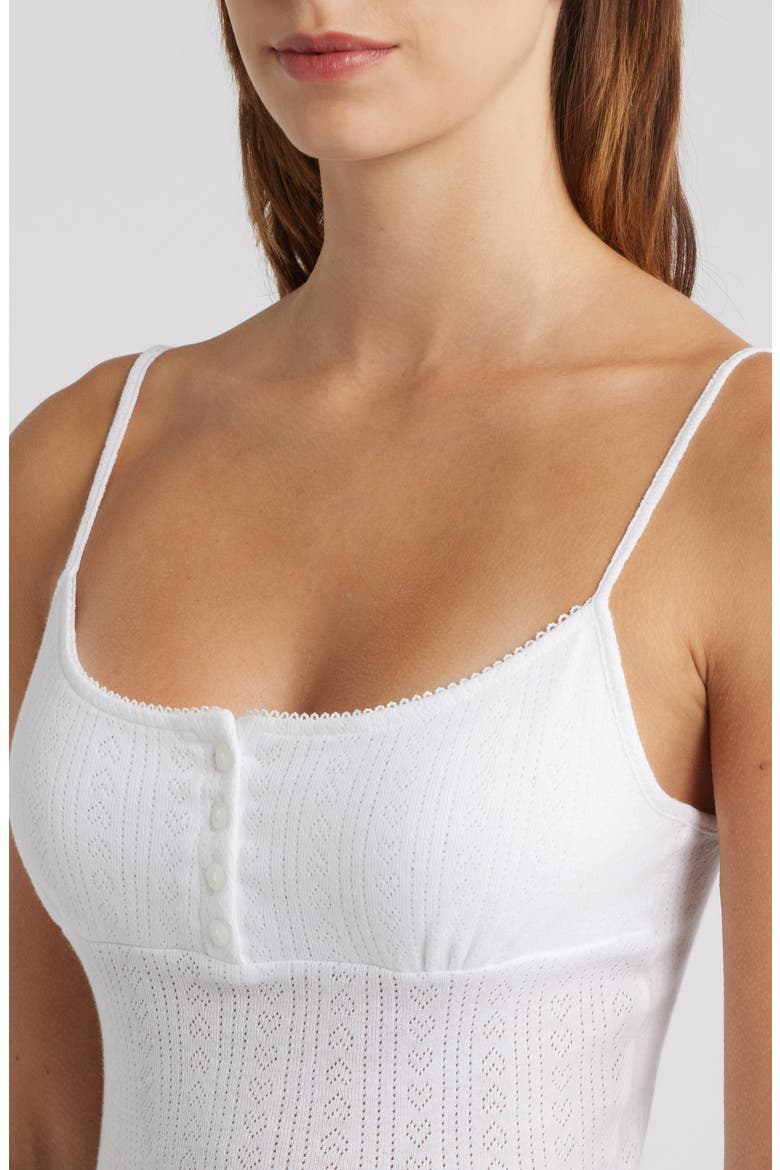 Robin Pointelle Camisole, Alternate, color, WHITE