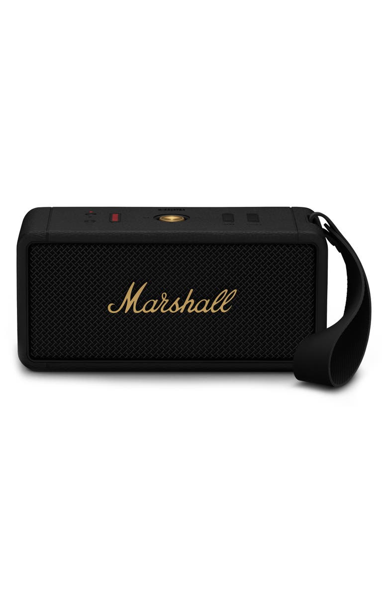 Marshall Middleton Portable Bluetooth<sup>®</sup> Speaker, Main, color, Black And Brass