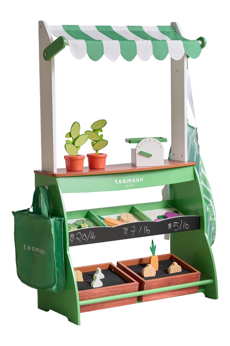 Vermont Farmer's Market Stand Playset, Alternate, color, GREEN