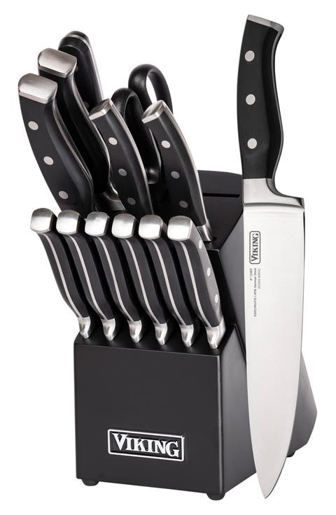 14-Piece German Steel Knife Block Set