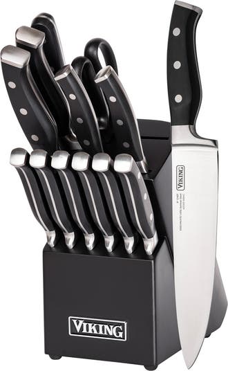 14-Piece German Steel Knife Block Set