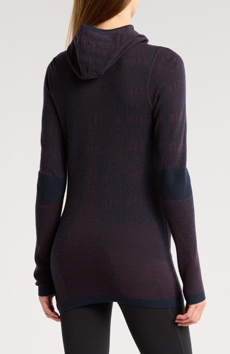 Smartwool Intraknit<sup>™</sup> Thermal Max Merino Wool Base Layer Pattern Hoodie, Alternate, color, 