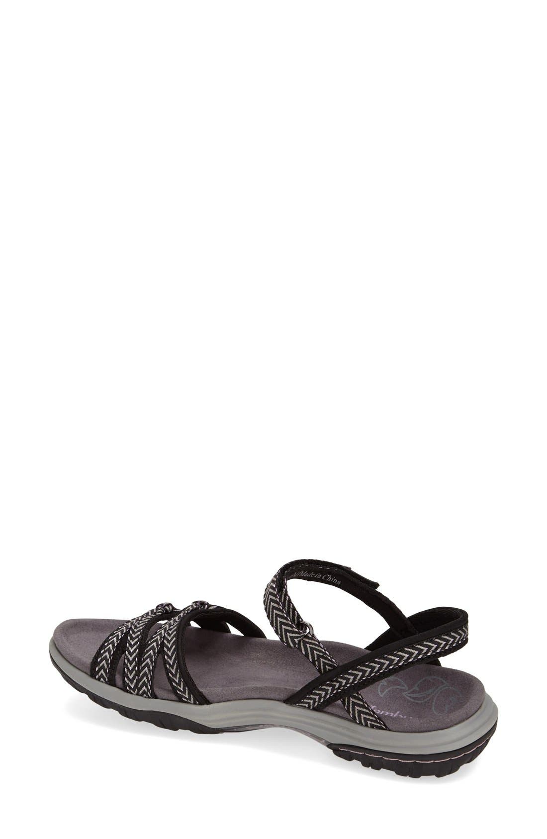 'Lunar' Sandal, Alternate, color, BLACK