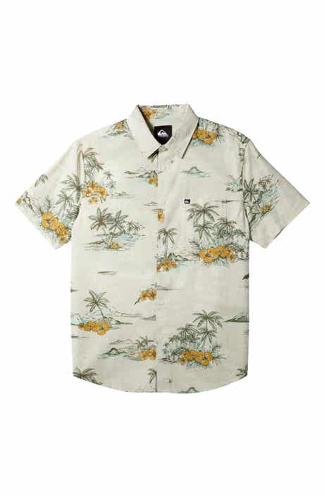 Quiksilver Apero Floral Short Sleeve Button-Up Shirt