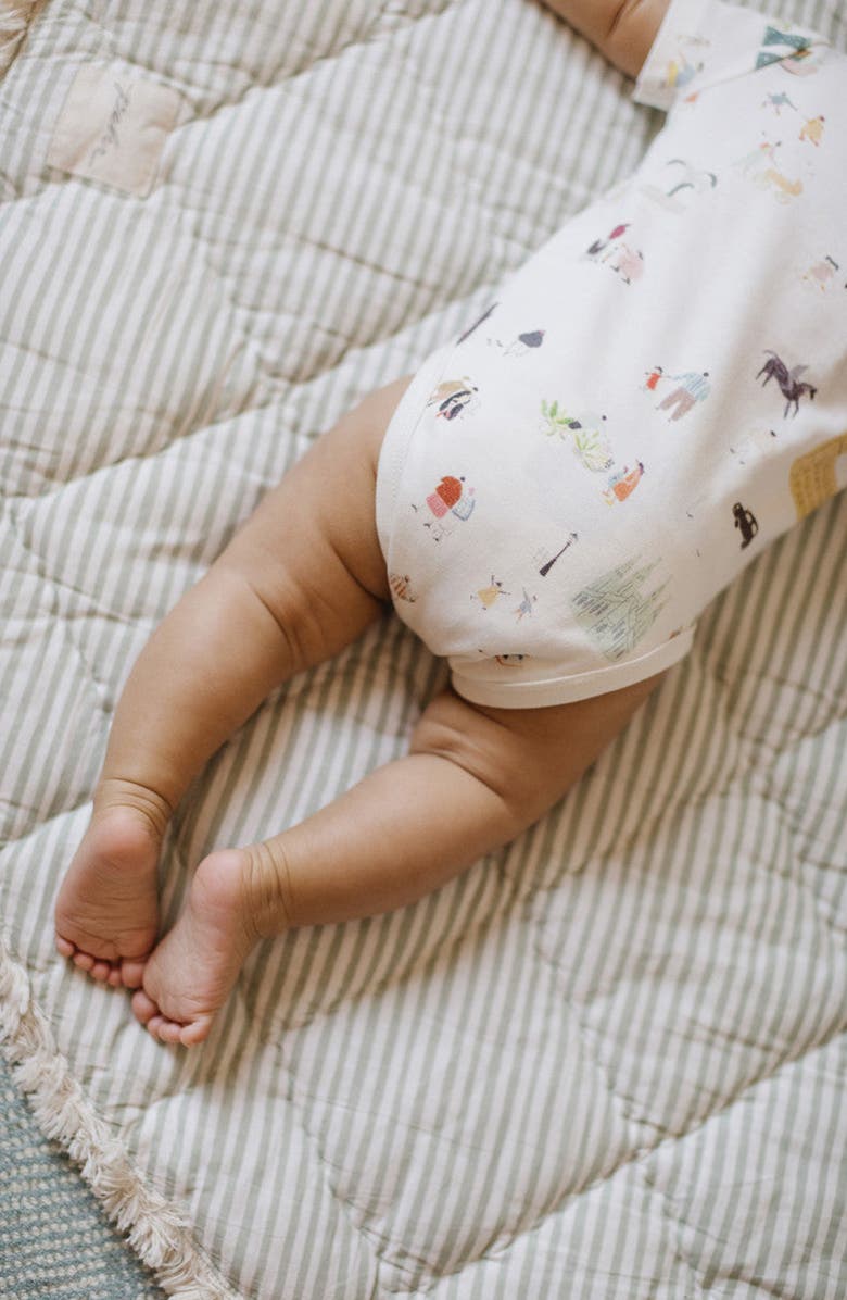 Pehr Explore the World Organic Cotton Bodysuit, Alternate, color, 