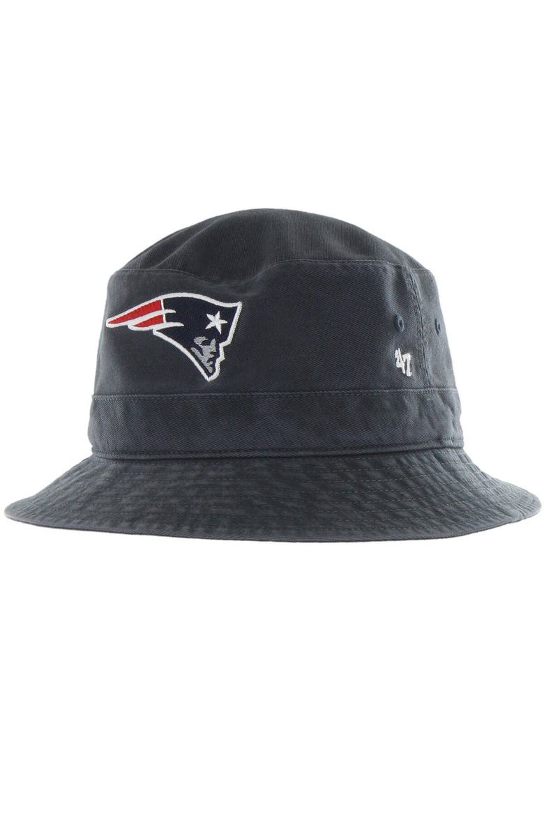 '47 Men's '47 Navy New England Patriots Primary Bucket Hat, Main, color, 