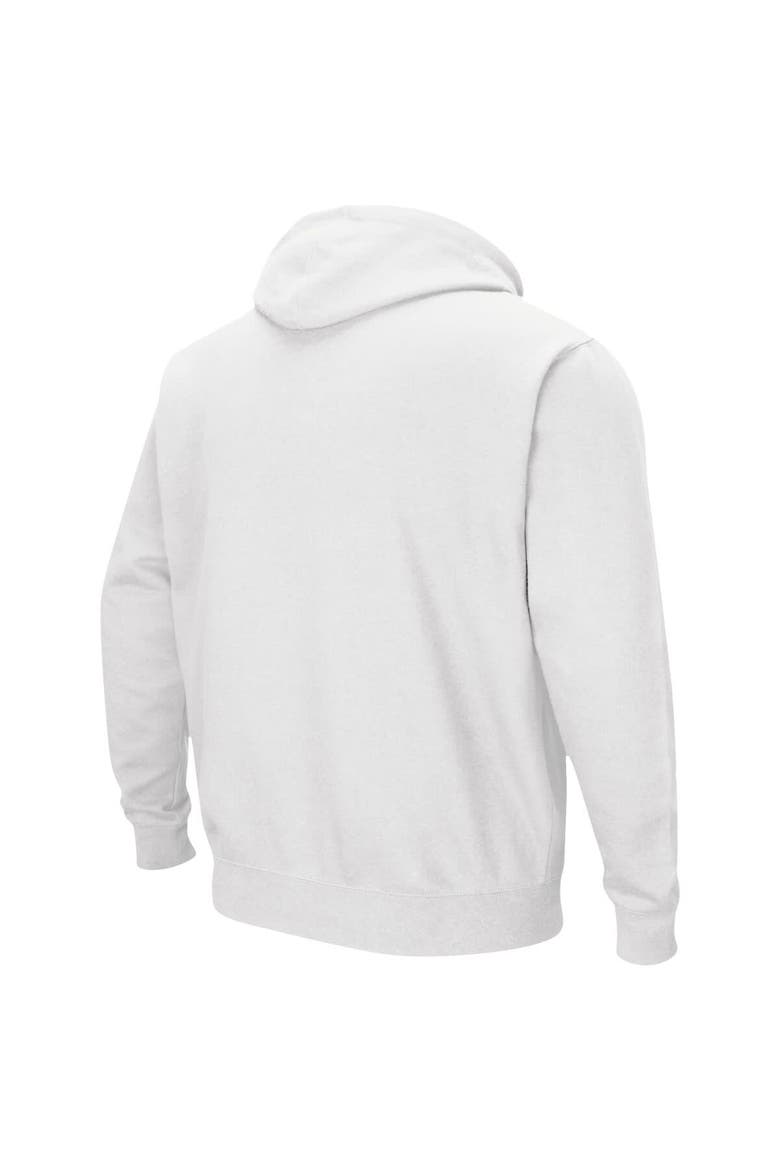 Men's Colosseum White Stanford Cardinal Arch & Logo 3.0 Pullover Hoodie, Alternate, color, White