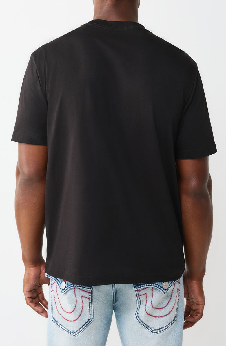 True Religion Universal Buddha Graphic T-Shirt, Alternate, color, Jet Black