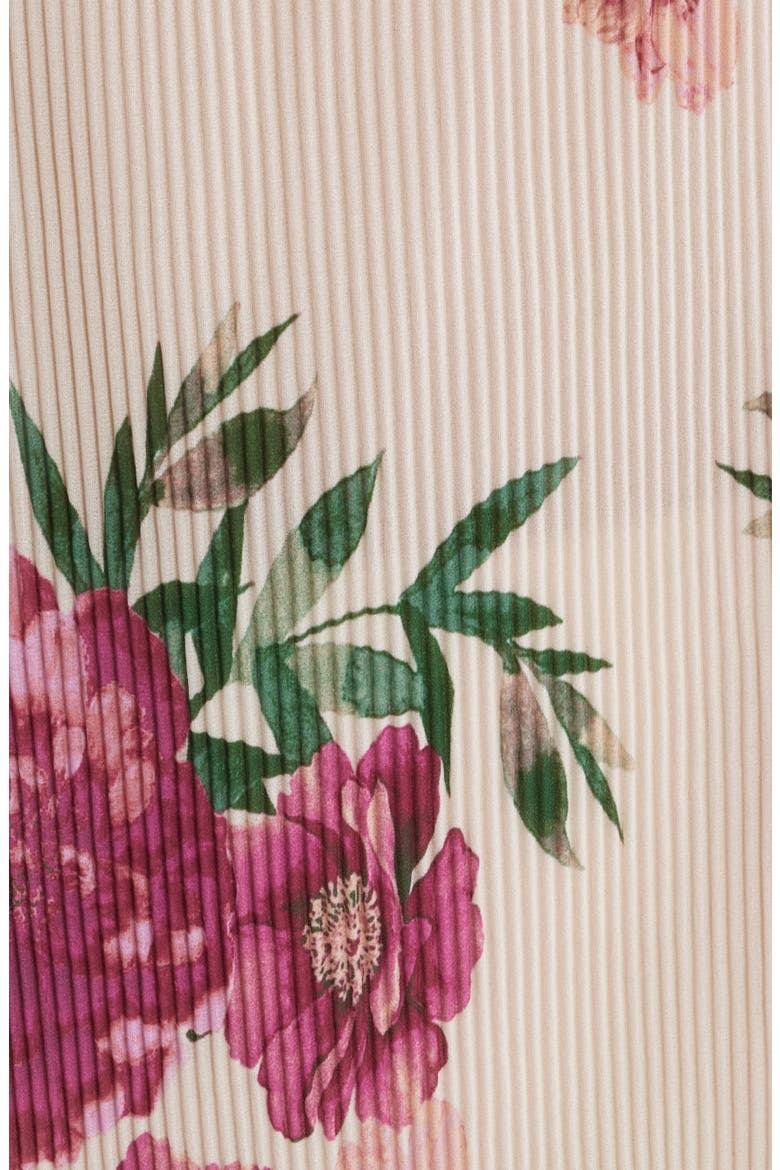 Floral Plissé Top, Alternate, color, SAND BERRY FLORAL