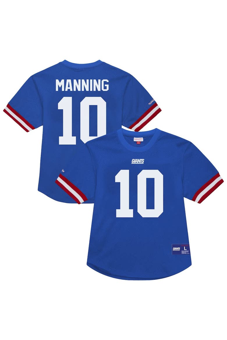 Men's Mitchell & Ness Eli Manning Royal New York Giants Retired Player Name & Number Mesh Top, Alternate, color, Royal