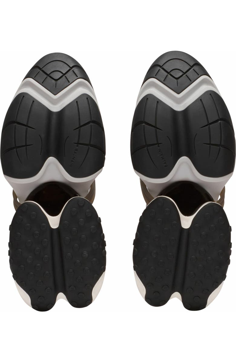 Balmain Unicorn Wave Trainers In Neoprene, Alternate, color, Grey