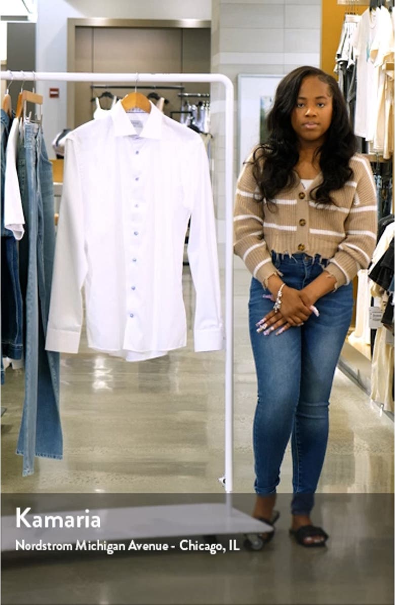 Slim Fit Solid Organic Cotton Dress Shirt, sales video thumbnail