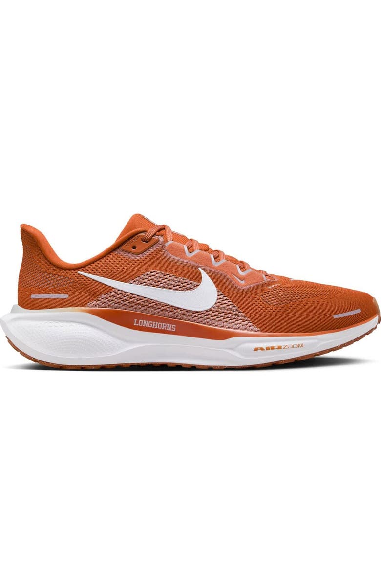 Nike Unisex Nike Texas Orange Texas Longhorns Zoom Pegasus 41 Running Shoes, Alternate, color,