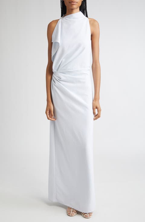 Devyn Double Crepe Maxi Dress