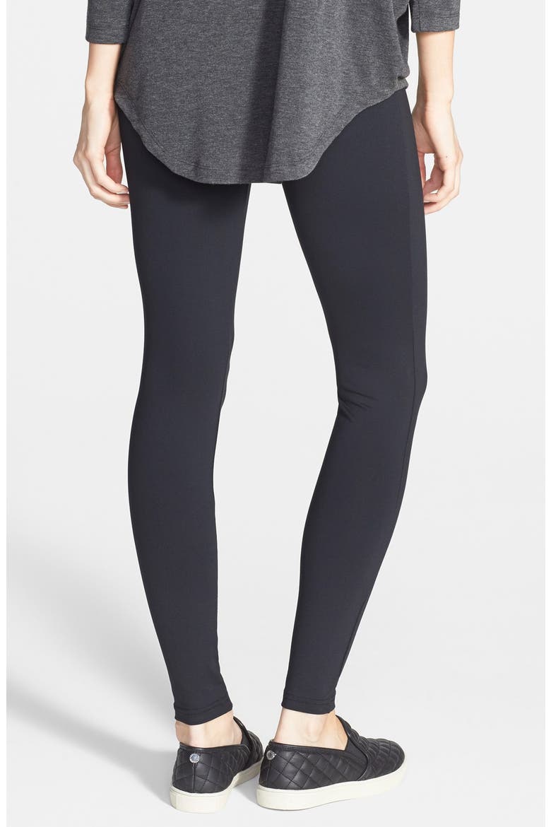 Wide Waistband Leggings, Alternate, color, BLACK