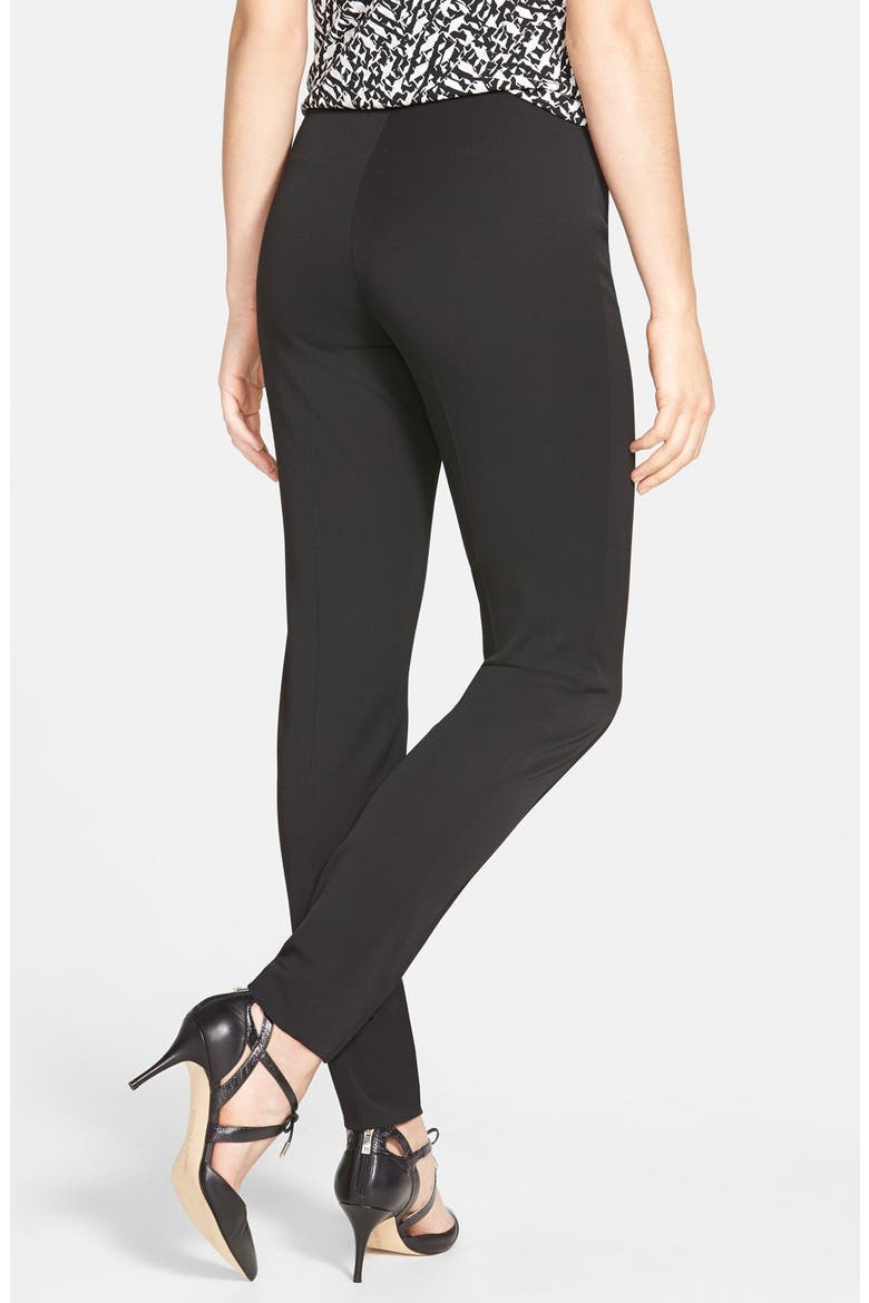 Side Zip Stretch Twill Pants, Alternate, color, RICH BLACK