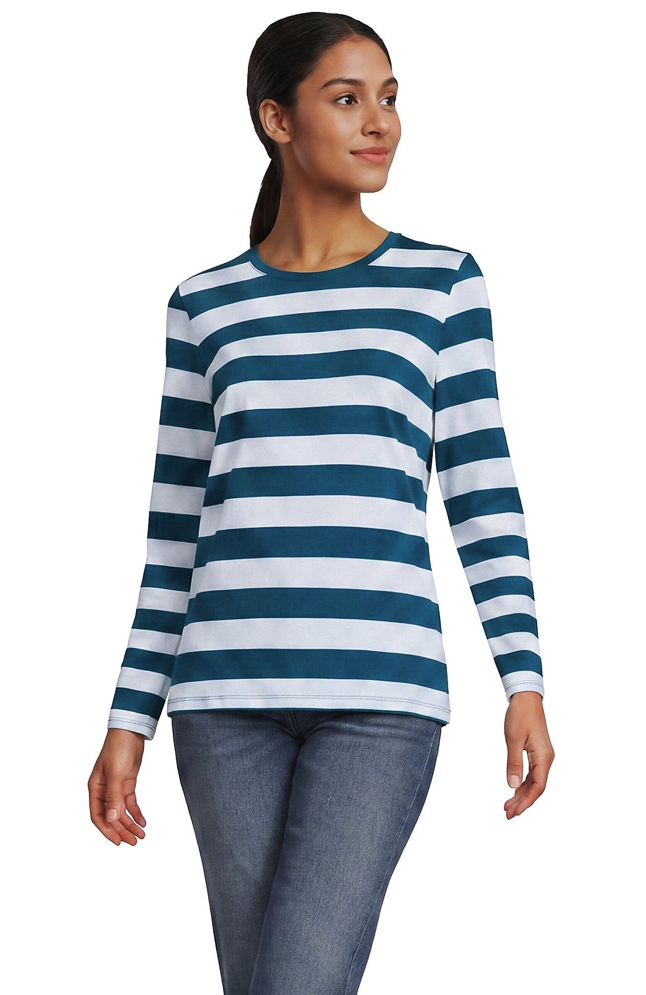 Baltic Teal/Blue Bold Stripe