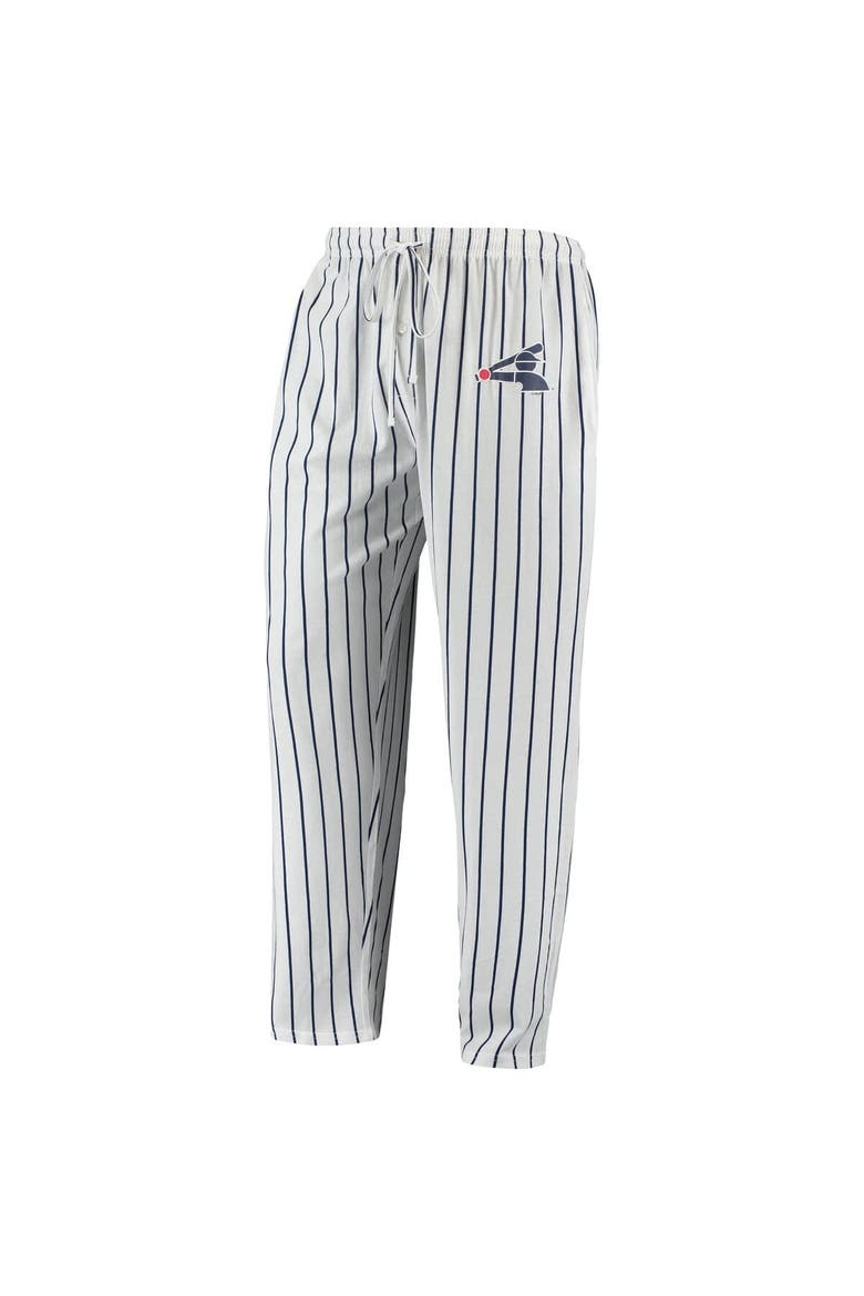 Men's Concepts Sport White/Navy Chicago White Sox Logo Vigor Pinstripe Pants, Alternate, color, White