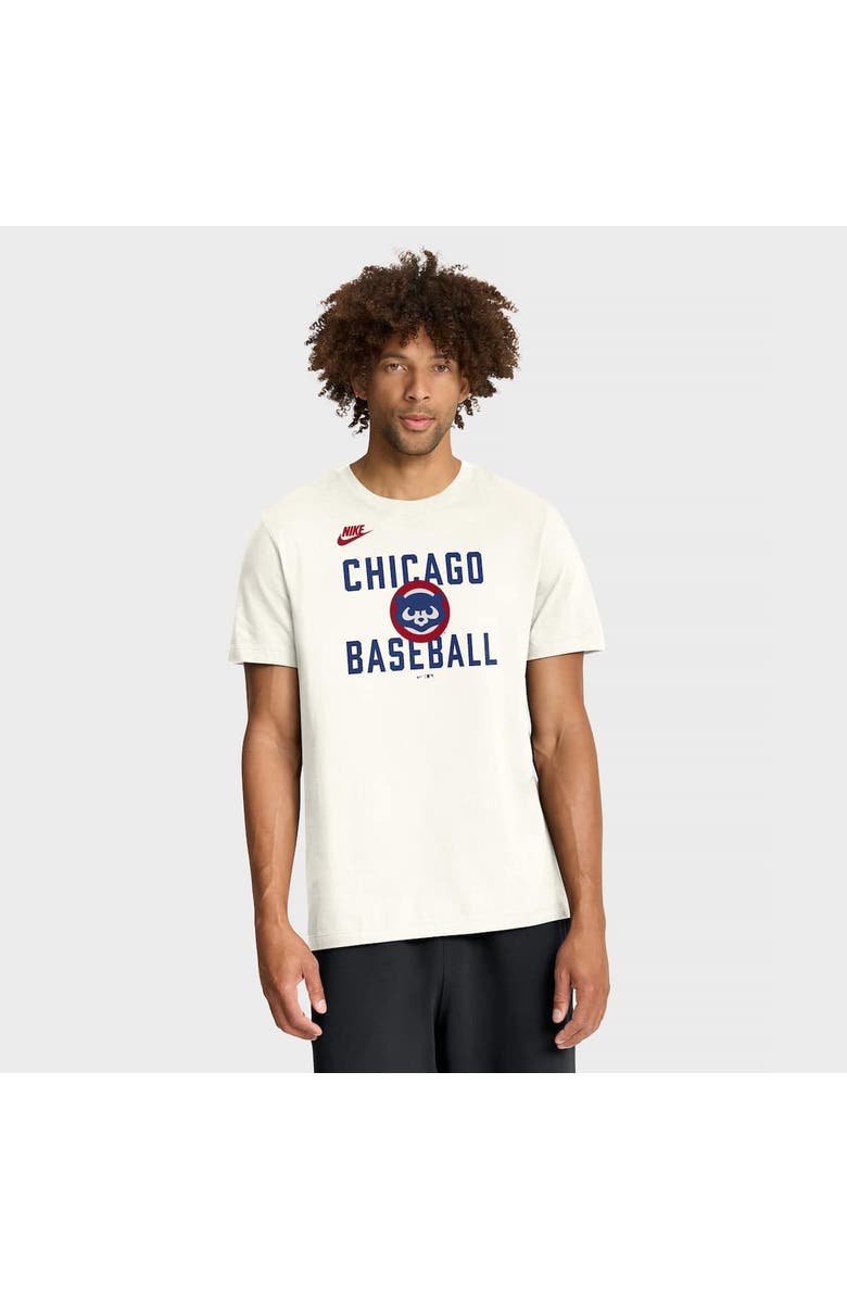 Nike Men's Nike Cream Chicago Cubs Cooperstown Collection ‘70s Inspired T-Shirt, Alternate, color, Cream