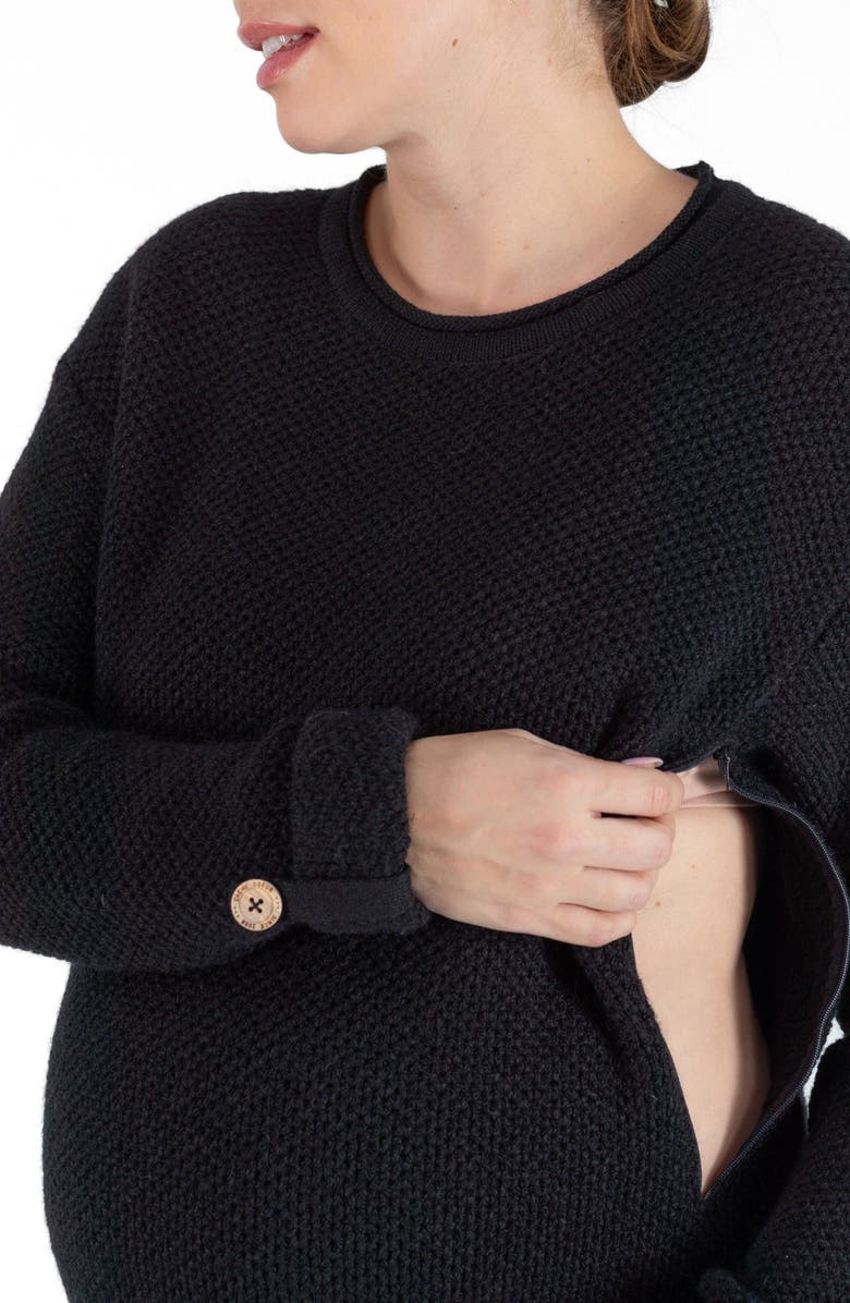 Cache Coeur Honey Long Sleeve Maternity/Nursing Sweater Dress, Alternate, color, 