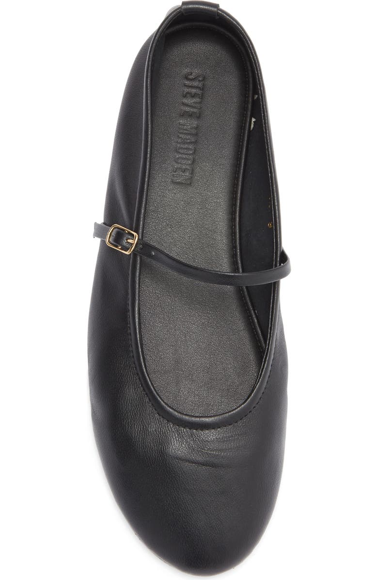 Steve Madden Besette Mary Jane Flat, Alternate, color, Black Leather