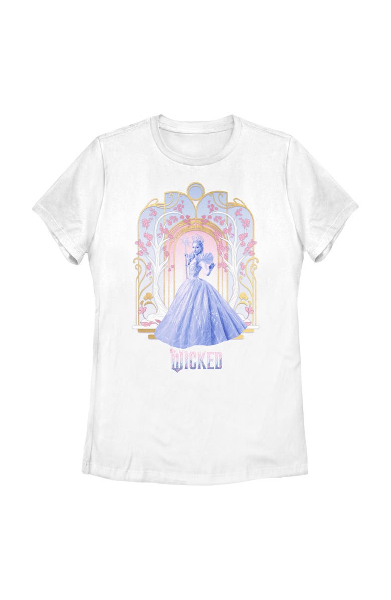 Wicked: For Good Women's Wicked For Good Glinda Flowers and Trees  Graphic T-Shirt, Main, color, White