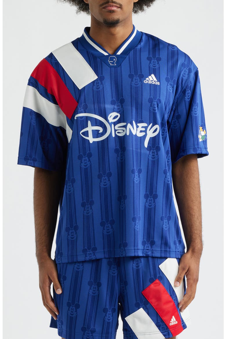 x Brain Dead Disney Football Jersey, Main, color, VICTORY BLUE