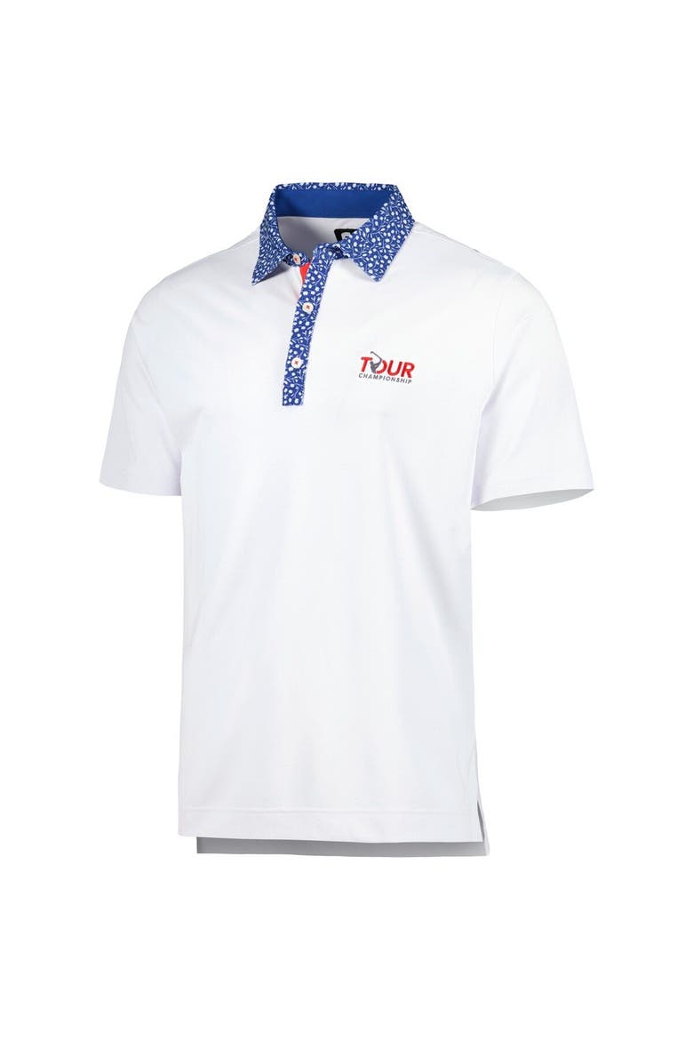 Men's FootJoy White TOUR Championship Tulip ProDry Polo, Alternate, color, White