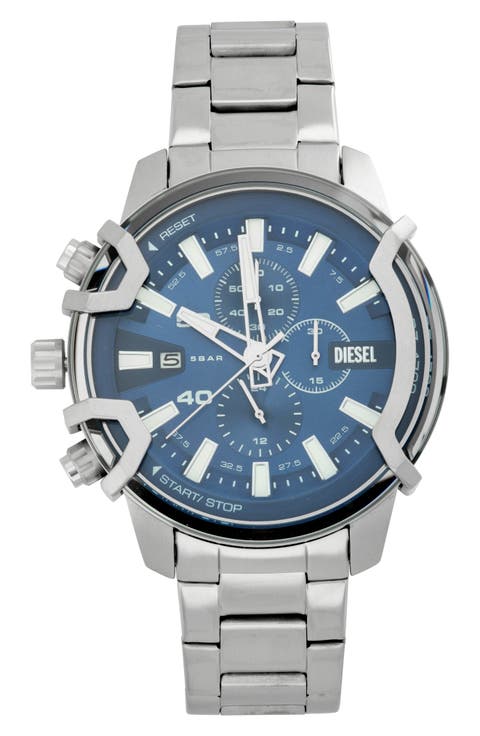 Griffed Chronograph Bracelet Watch, 48mm