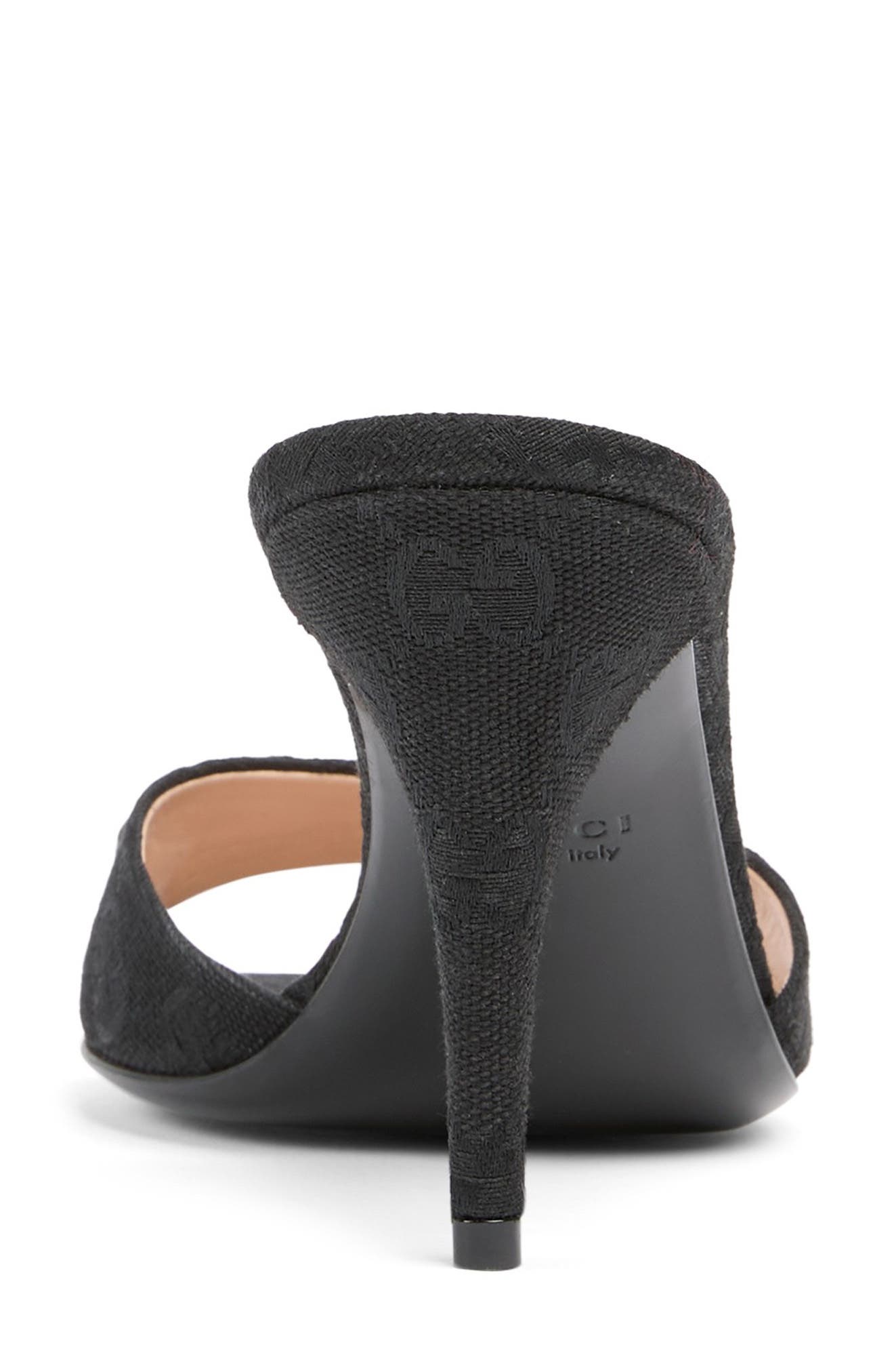 Gucci Erin Horsebit Slide Sandal, Alternate, color, Black