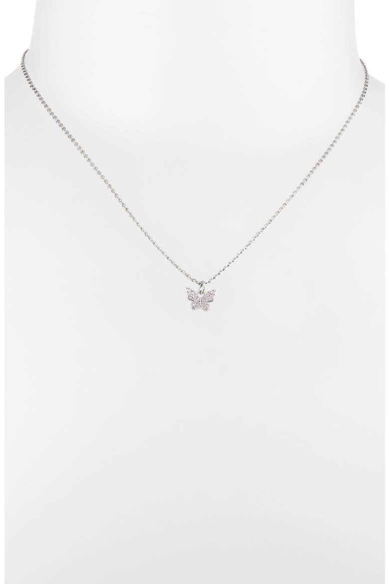 Daisy & Pavé Butterfly 2-Piece Jewelry Set, Alternate, color, CLEAR/ SILVER